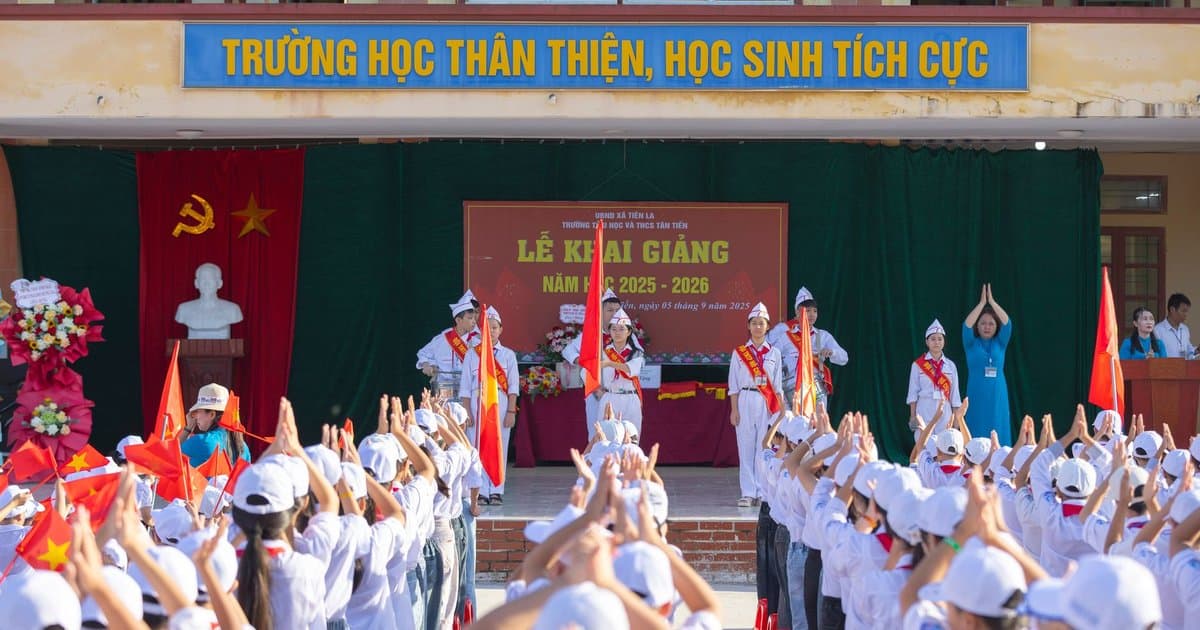 Students participate in a Lunar New Year opening ceremony at school, representing classroom celebration activities.